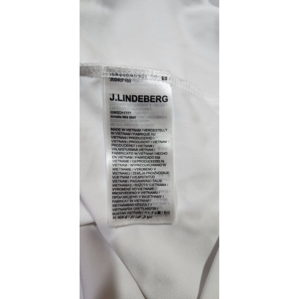 J. Lindeberg Women's Zoe Golf Skirt Size M White - Picture 8 of 12